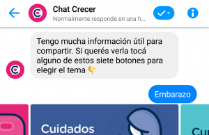 Presentaron el Chat “Crecer”, un asistente virtual para asesorar durante el embarazo