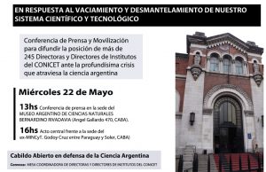 En pleno conflicto científico ahora el gobierno promete dedicar $ 1000 millones al sector