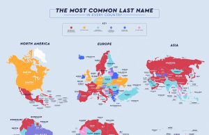 ¿Cuál es el apellido más común de tu país?