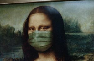 Actualizaron recomendaciones sobre uso de mascarillas y tapabocas Una imagen de la Gioconda ejemplificando el uso de tapabocas.