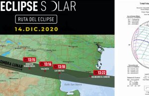 Lunes 14/12: se viene un espectacular eclipse solar total El mapa del eclipse: los mejores lugares para verlo.
