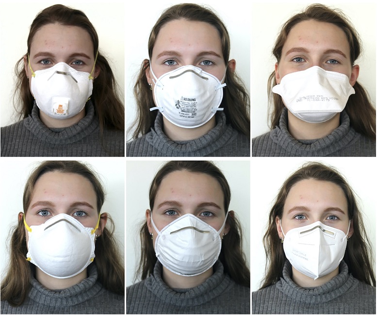 Máscaras o barbijos. Se han hecho estudios científicos específicos que miden la efectividad del calce de las máscaras en la cara.