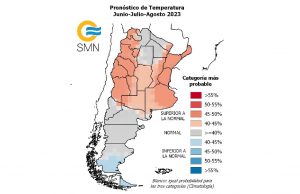 Cómo será el invierno 2023 en Argentina según el Servicio Meteorológico Nacional Durante este invierno hay una mayor probabilidad de que se registren, en promedio, temperaturas superiores a lo normales .